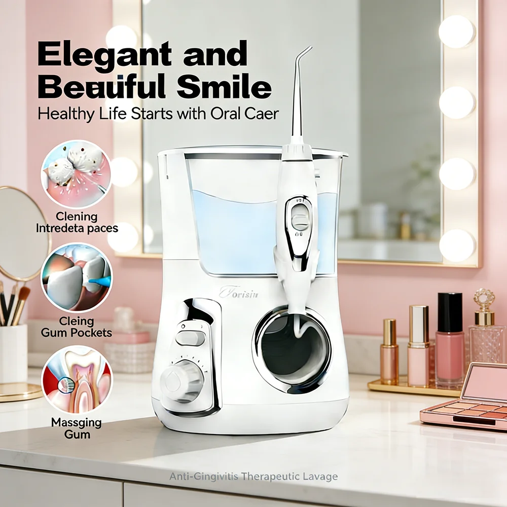 

Ирригатор для глубокой чистки полости рта 800 мл, 10 режимов, 5 премиальных насадок, электрический водный флоссер, идеально подходит для ежедневной гигиены зубов