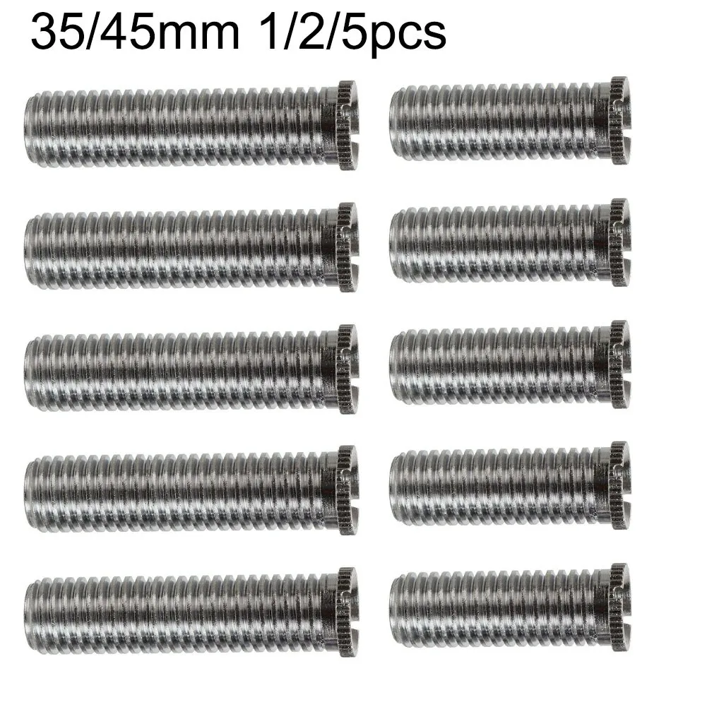 1/2/5pcs 35/5mm M-12 Sink Strainer Screws Kitchen Sink Basket Strainer Stainless Steel Threaded Screw Connector Kitchen Fixture