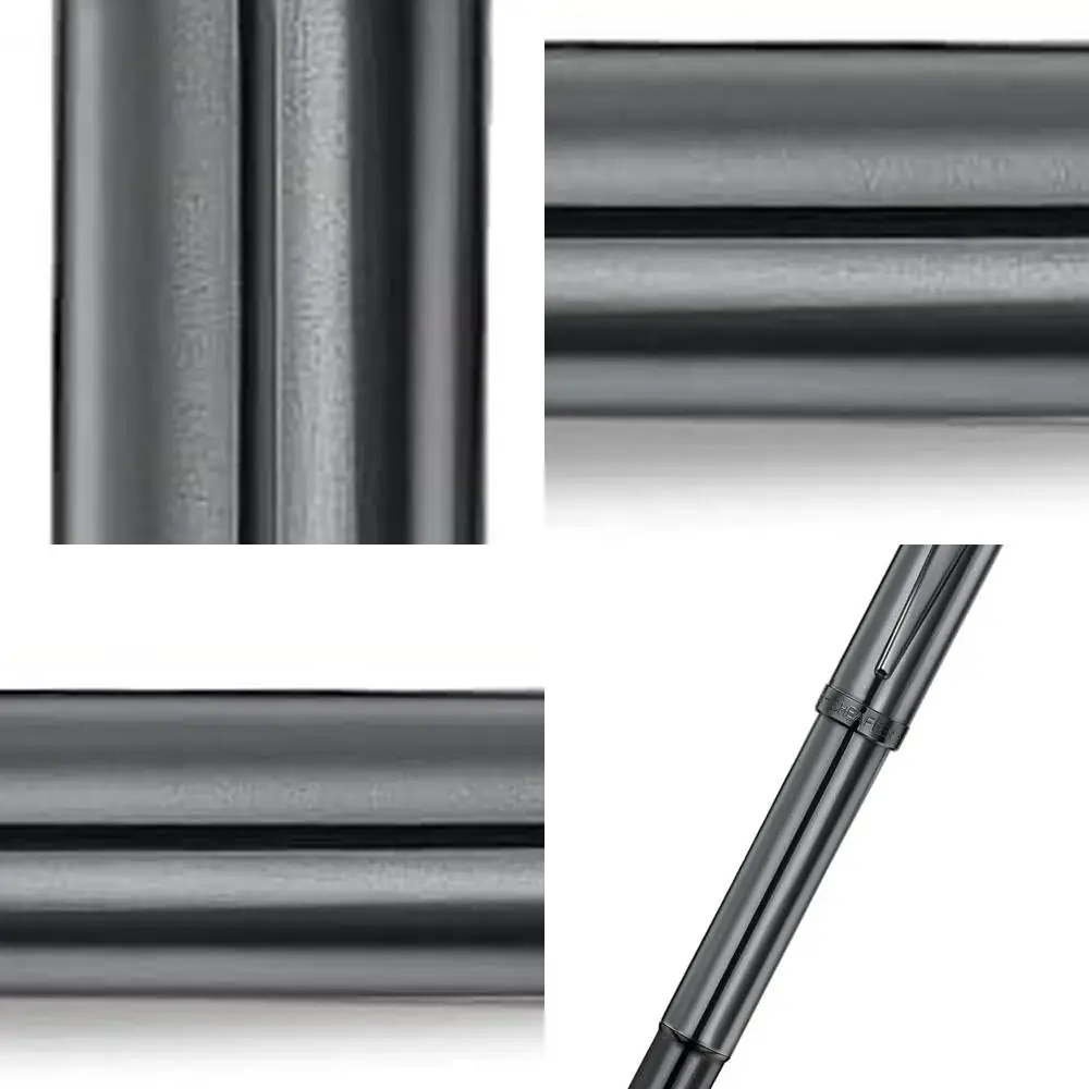 

E9375 Premium Ionic Grey Gunmetal Fountain Pen with PVD Trims, Fine Nib