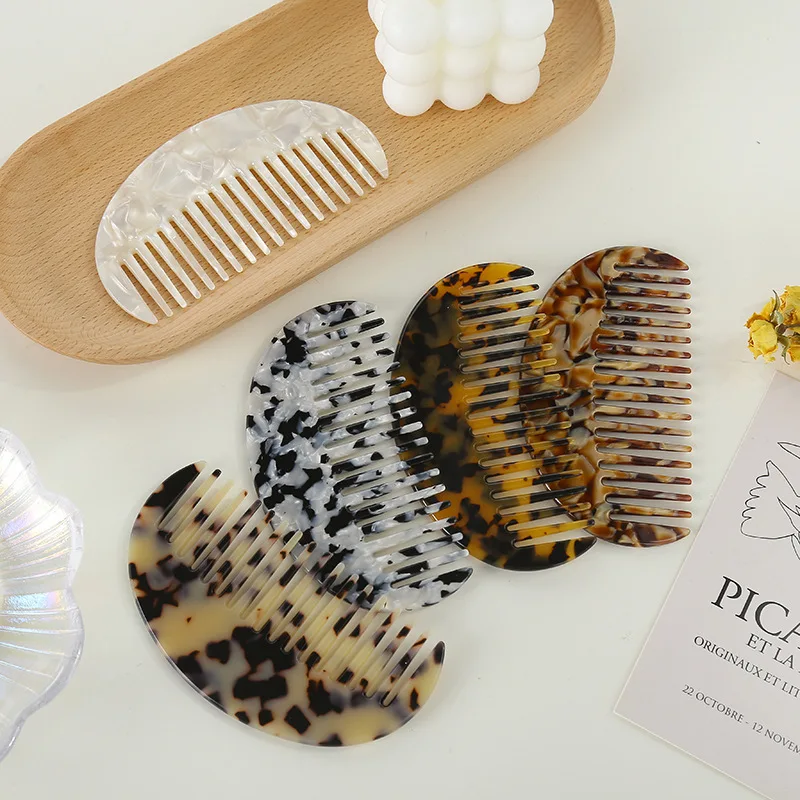 Most popular simple acetic acid sheet hair comb anti-static comb portable small comb