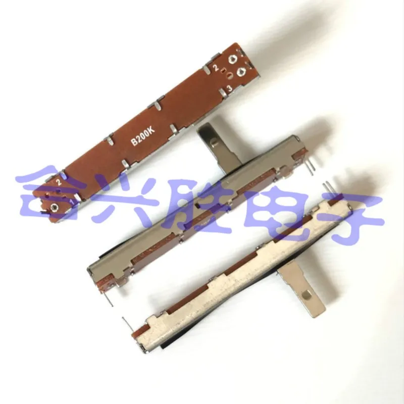 

3PCS 60MM Single Sliding Potentiometer B200K Mixer Electronic Organ Straight Slide Fader Stroke 45MM Handle Length 15MM