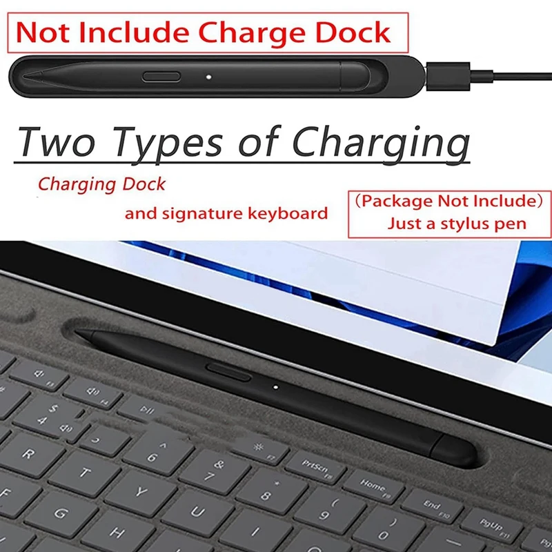 Slim Pen 2 Compatible For Microsoft Surface Pro 8 Pro 9 Pro X Pro 10, Stylus Pen, Pinpoint Accuracy & Real-Time Writing