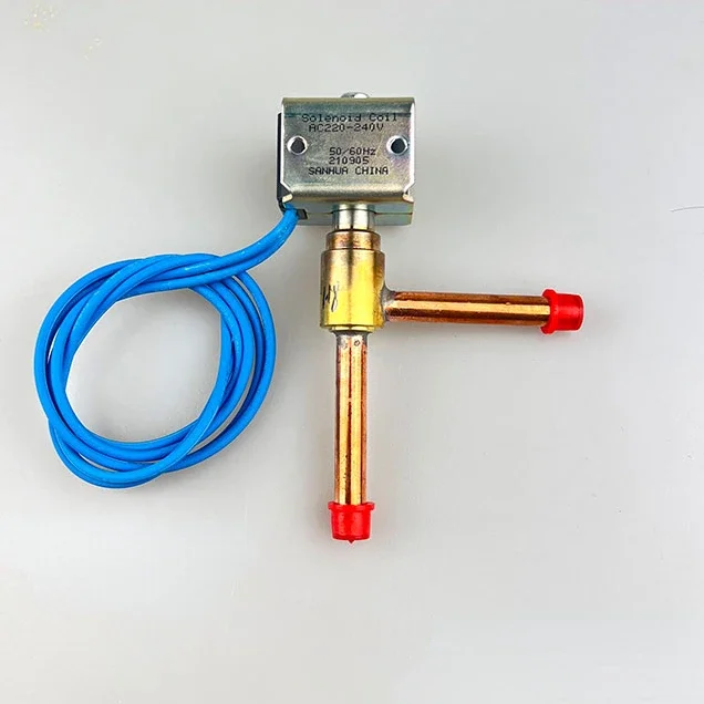 FDF Series FDF-2A Mini -flow Refrigeration Normally Closed Solenoid Valve Right Angle 2-way Valve Solenoid Valve AC220V