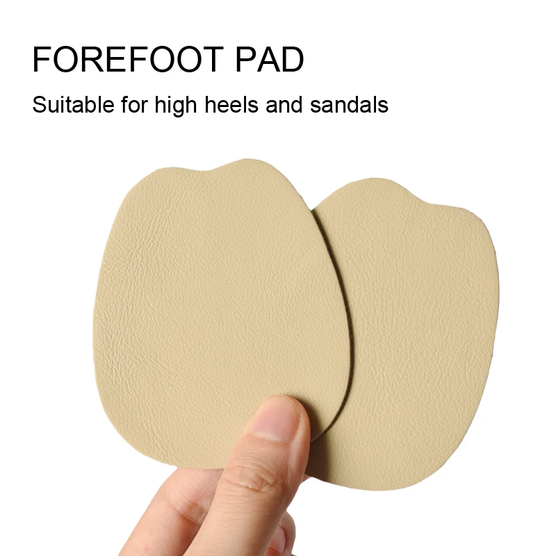 Sunvo Anti-Slip Cow Leather Insoles Stickers for Women High Heels Sandals Cushion Foot Self-adhesive Patch Non-slip Forefoot Pad