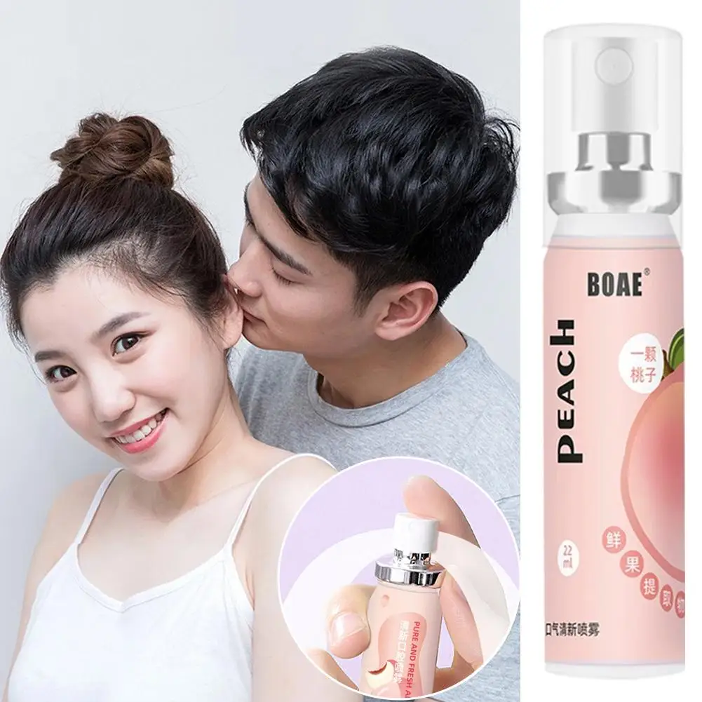 Oral Freshening Spray Natural Fruity Flavor Oral Care Spray Portable Long-lasting Remove Oral Odor for Smoker Q5V6