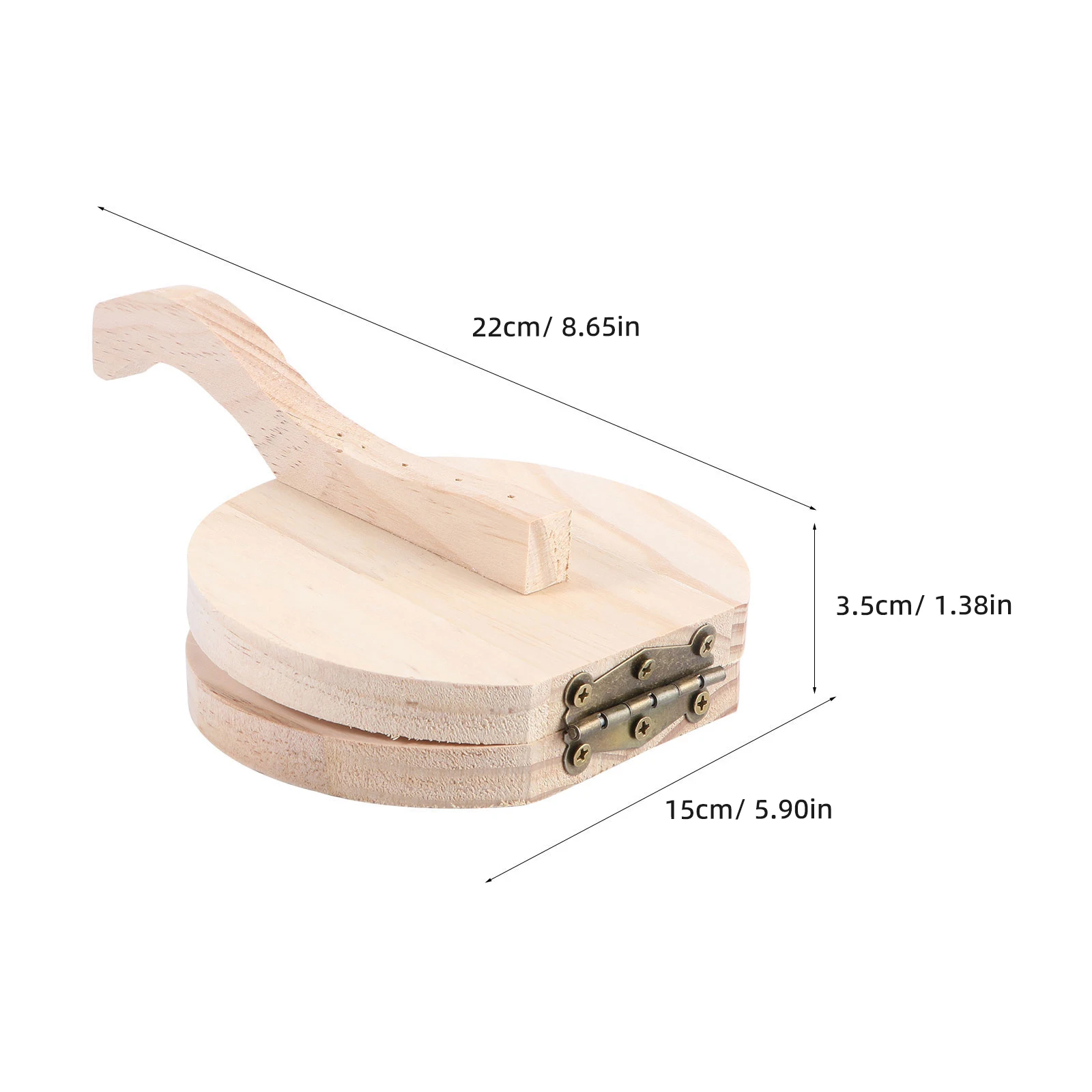 

Wooden Dumpling Wrapper Presser Tool Dough Shaper Maker Kitchen Gadget Wood Pressing Mold For Dumpling Wrappers Practical Dough
