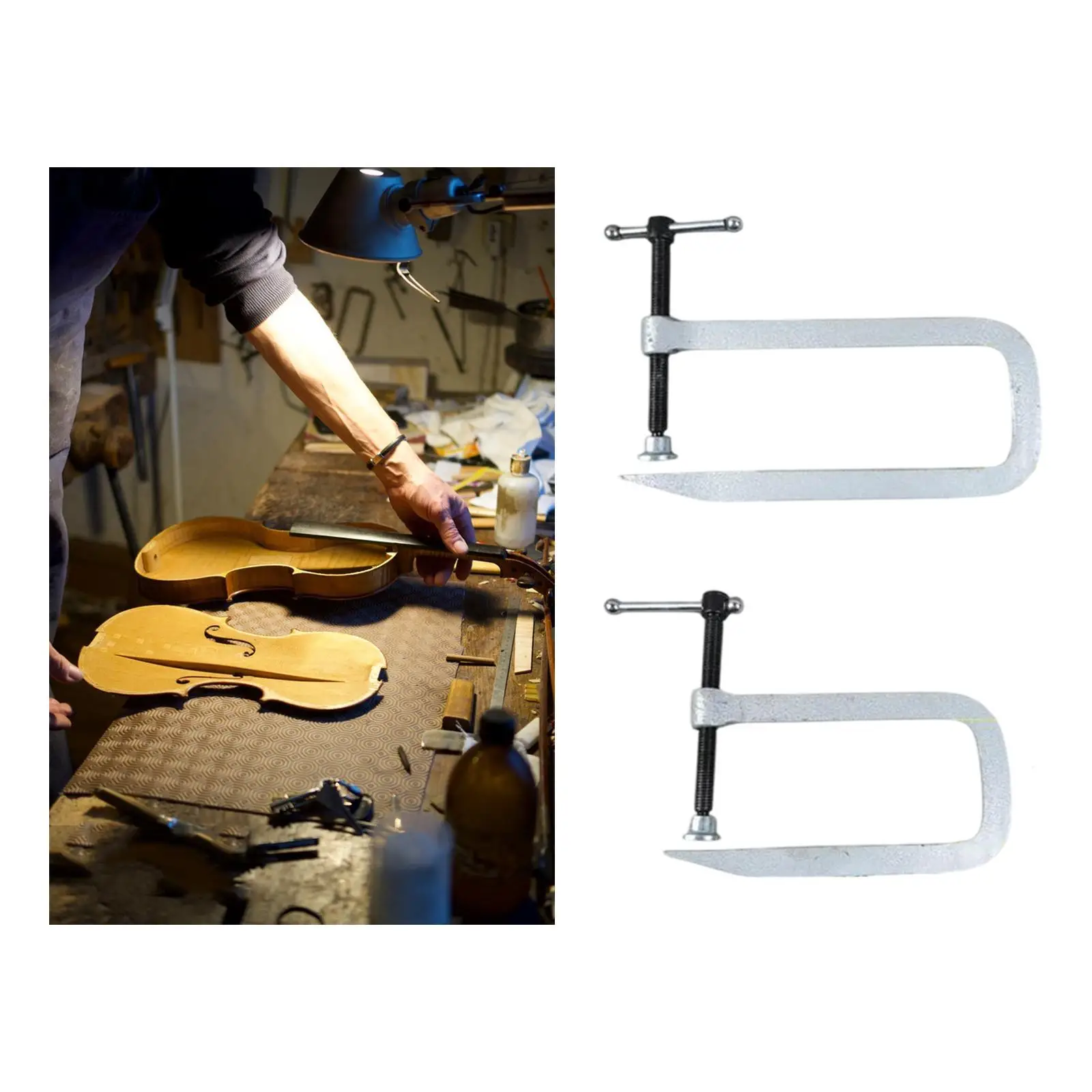 

Guitar Bridge Clamp Sturdy U Shape Clamp for Acoustic Guitar Attachments