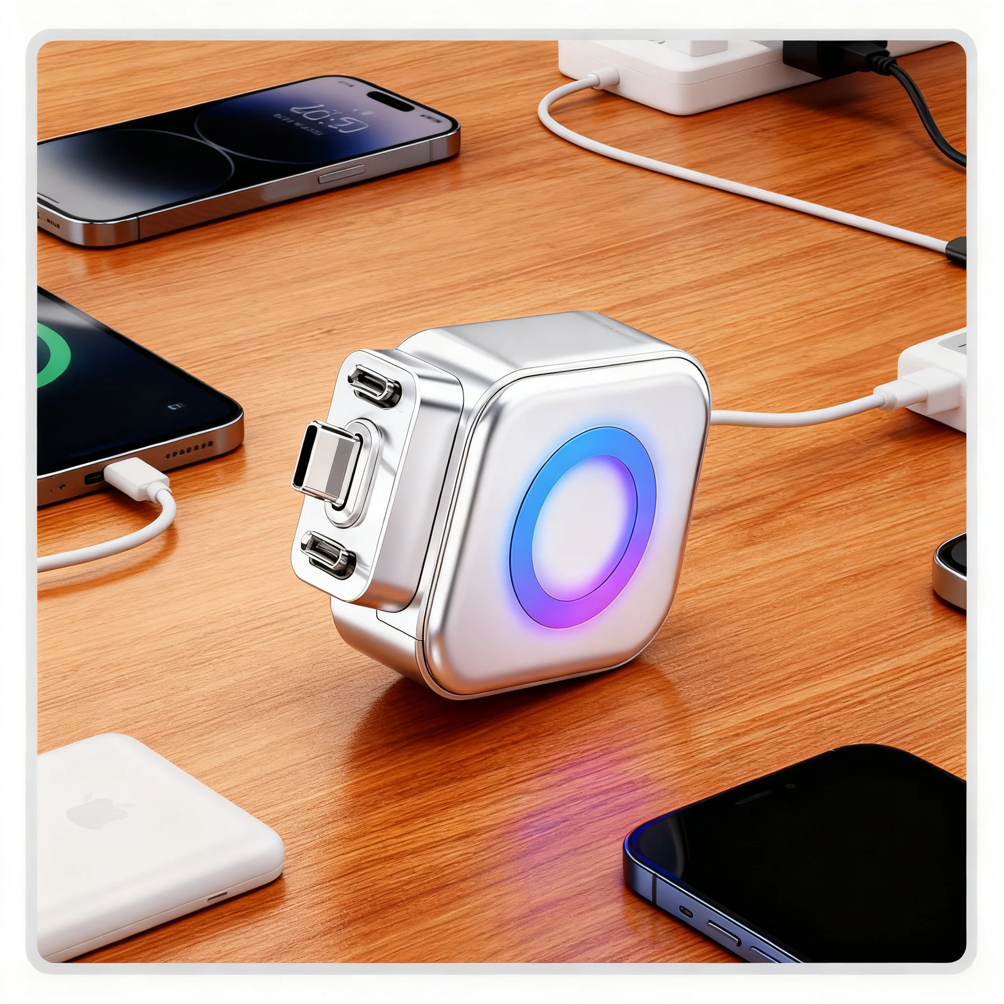 

1/2PCS Mart Auto Stop Charging Separator AI Recognition Fully Charged Automatic Cut Off Device USB Charging Safety Protector Ada