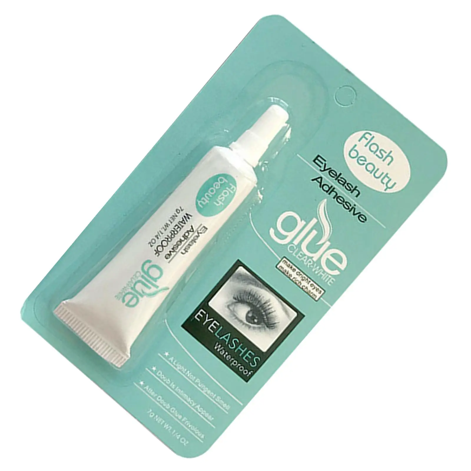 Cola para cílios forte e rápida, 7g, transparente, à prova d'água, adesivo para extensão de enxerto para aplicação de maquiagem cosmética