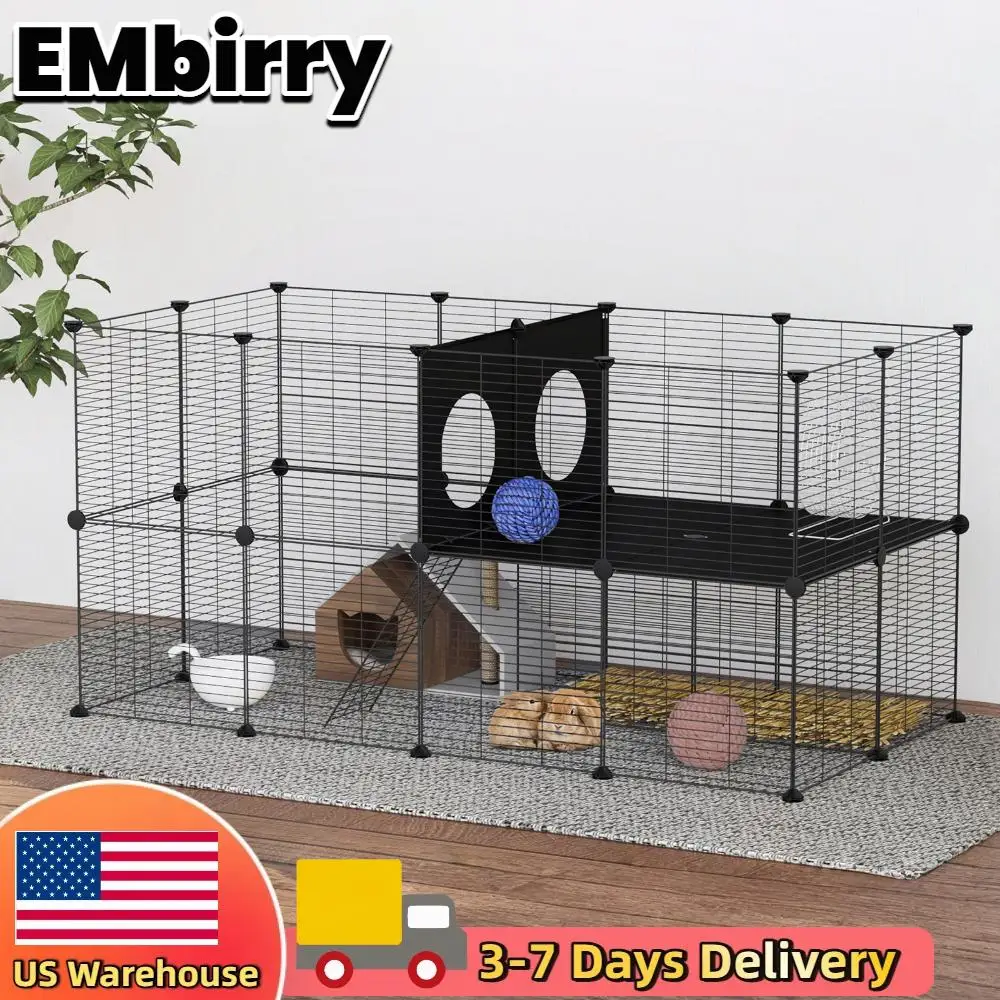 

Манеж для мелких животных 57.09x29.53x29.53'' – вольер для морских свинок, кроликов, щенков, для использования в помещении и на улице