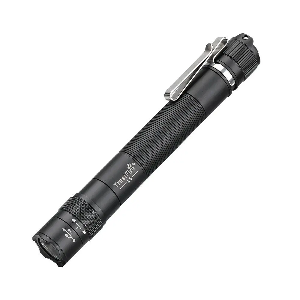 Trustfire L5 Tactical Flashlight 1050 Lumens Rechargeable Torch Light EDC Portable Mini Flashlights Lampe De Poche