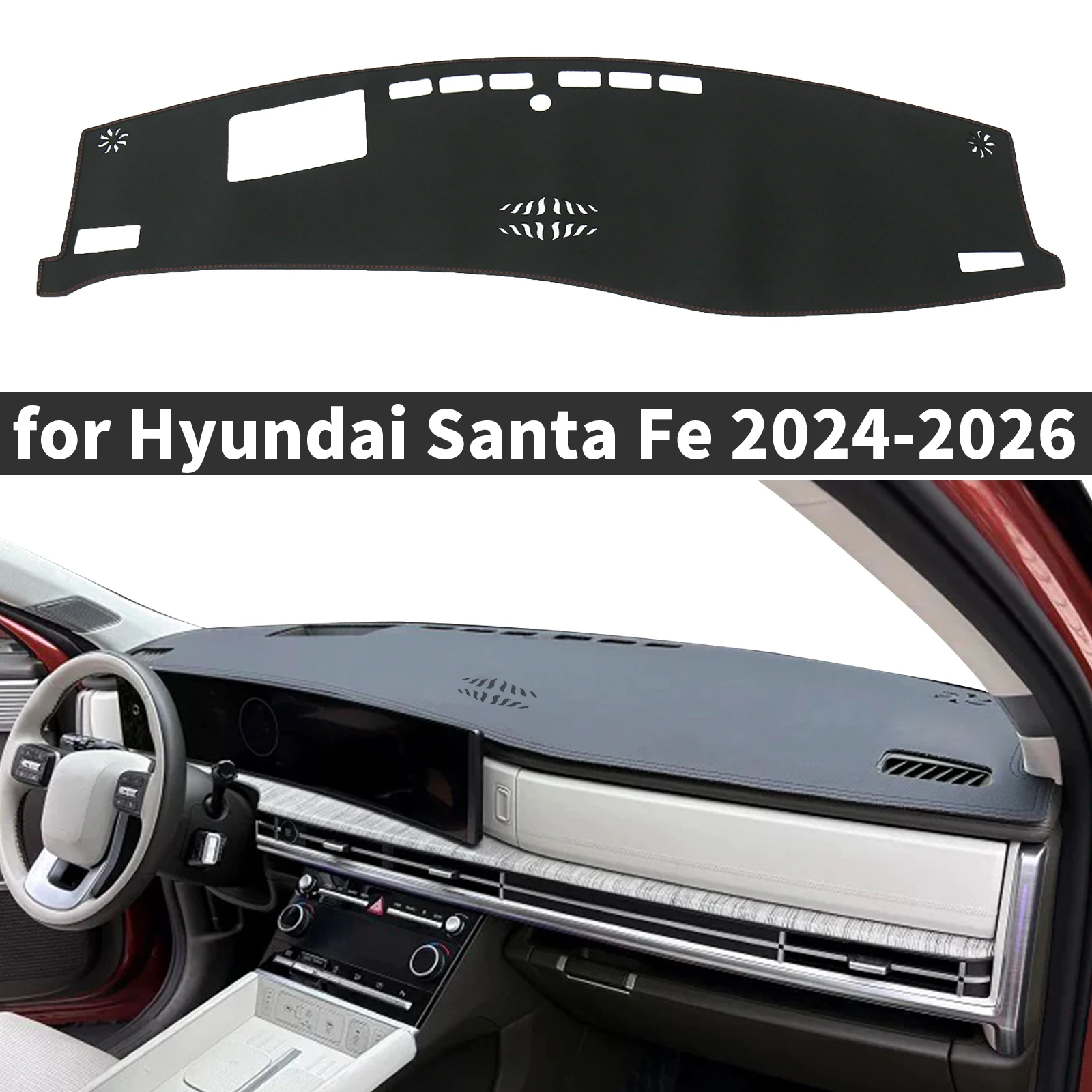 

fit for Hyundai Santa Fe Santafe 2024-2026 MX5 Car Accessories Dashmat Dashboard Cover Pad Protective Carpet DashMat Sunshade