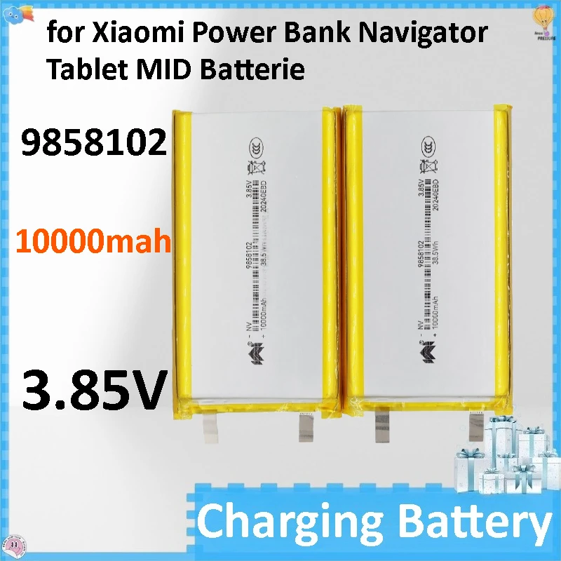 

10PCS 3.8V 9858102 Li Polymer Lithium Battery 10000mAh for Xiaomi Power Bank Navigator Tablet MID Batterie
