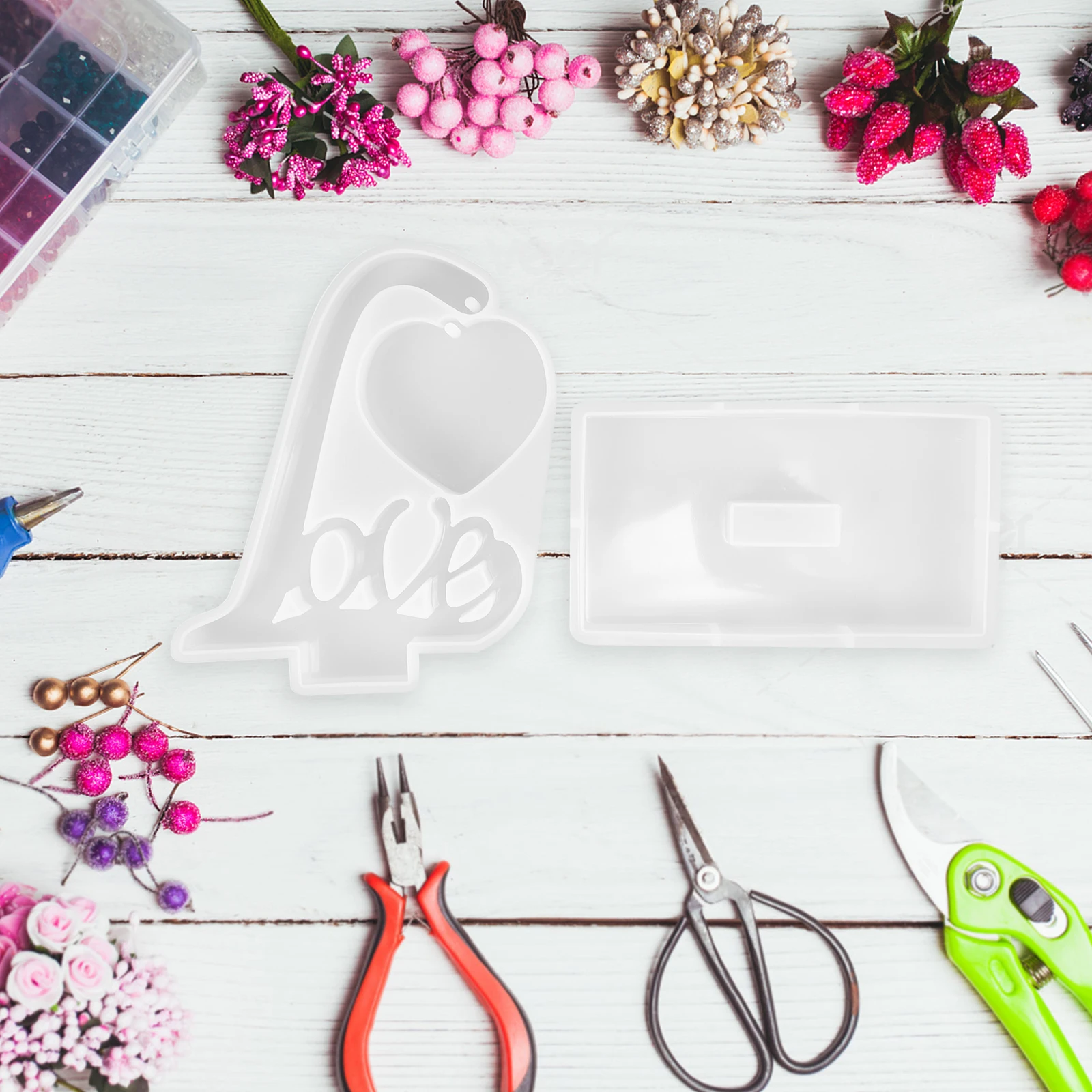 

Love Photo Frame Mold Silicone DIY Molds Flexible Easy Demold Craft Resin Accessories Making Supplies Jewelry Parts