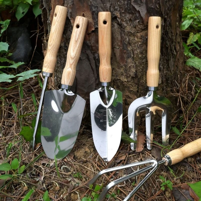 

5 шт./компл. набор садовых инструментов, лопаты, инструмент с когтями с деревянными ручками, инструменты для бонсай, садовый инструмент для посадки цветов в горшках