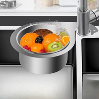 Stainless Steel Swan Sink Strainer Basket Faucet Hanging Corner Sink Filter Basket Easy to Use Drain Basket for Kitchen PH327