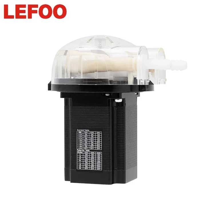 LEFOO Stepper Motor Drive Control small peristaltic pump industrial pump beverage food sauce peristaltic pump manufacturer