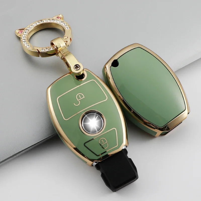 Car 2 Button Key Cover Case Fob Shell for Mercedes Benz A B R G Class GLK GLA Cla A180 A200 A260 A AMG W204 W251 W463 W176