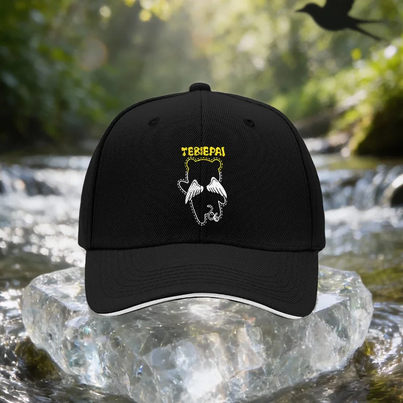 Angel Wings Mouse Pattern Sandwich Cap, Unisex Easy Lightweight Adjustable Outdoor Sun Hat, Ideal Gift for Travel, Parties, And
