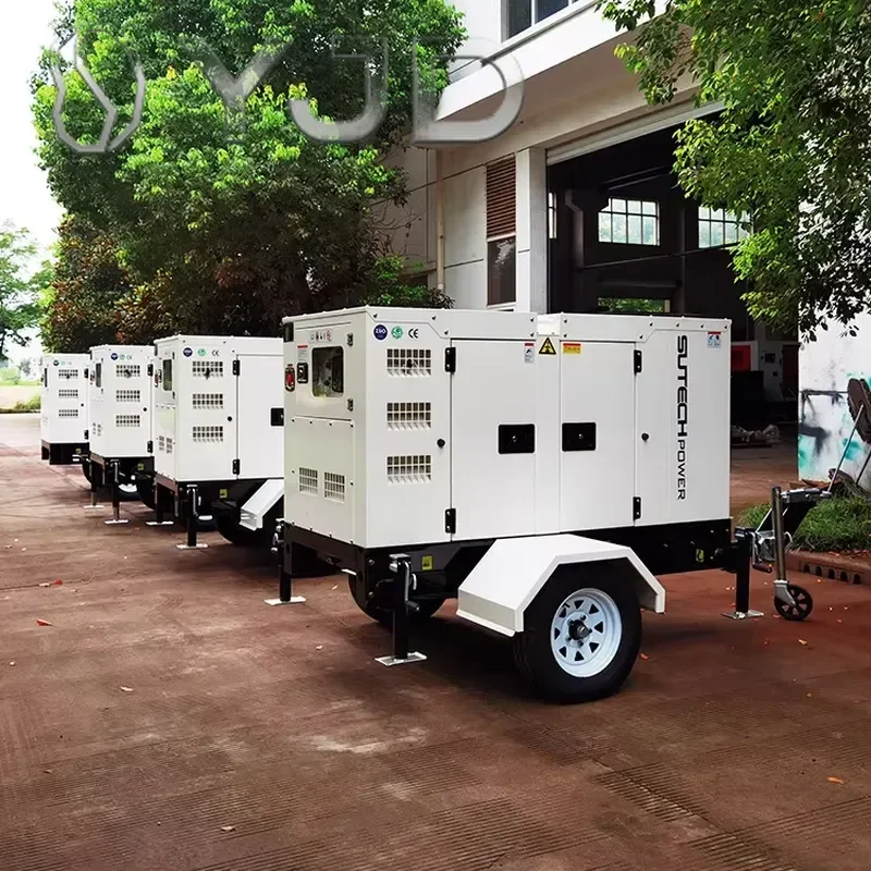 Cheap Price Reliable Silent Diesel Generator 20 kW Electro Galvanised Enclosure Auto Start Remote Open Frame Mobile Trailer