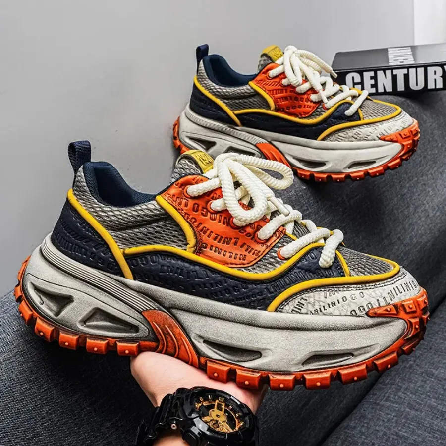 

New Thick-Sole Dad Sneakers Trendy Athletic Casual Shoes Outdoor Hiking Shoes