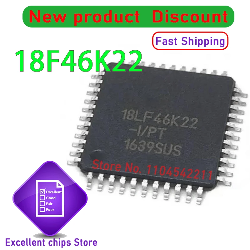 1PCS/LOT PIC18F46K2… - image