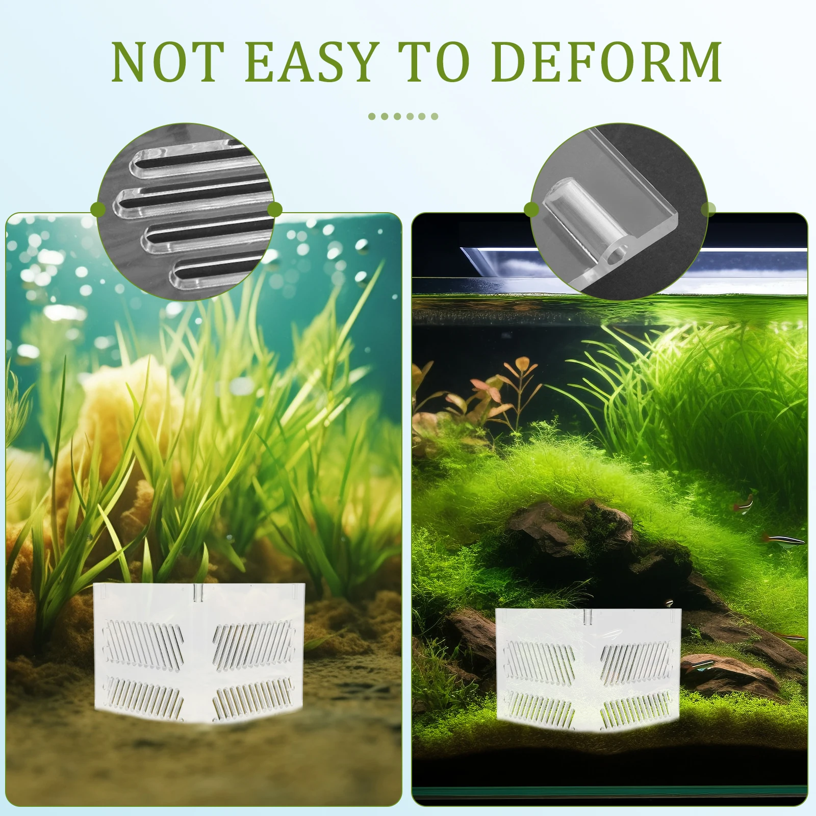 

Divider Partition Grid Board Acrylic Baffle Dual Hole Design Prevents Sand Impurities Easy Installation Fish Tank Accessories