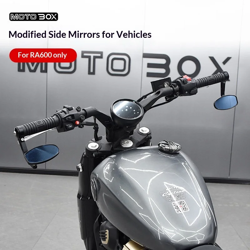 【Premium】For Cyclone RA600 Modified Retro Handlebar Mirrors with Wide View Angle and Reverse View Function