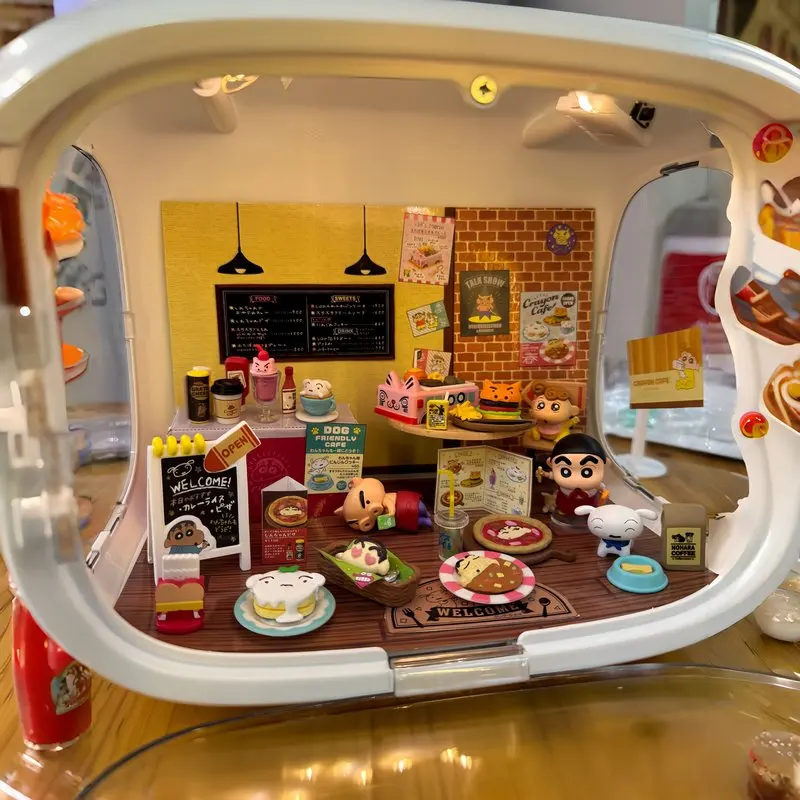 

In Stock Xiaoxin Cafe Dessert Shop Afternoon Tea Blind Box Mini Miniature Model Scene Decoration Toy Festival Gifts For Fans