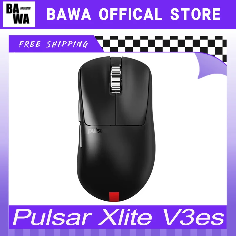 Pulsar Xlite V3es Mouse Wireless 4k/8k Metal Roller Led Lightweight Custom Low Latency Gaming Mouse Pc Accessories For Pc Gamer