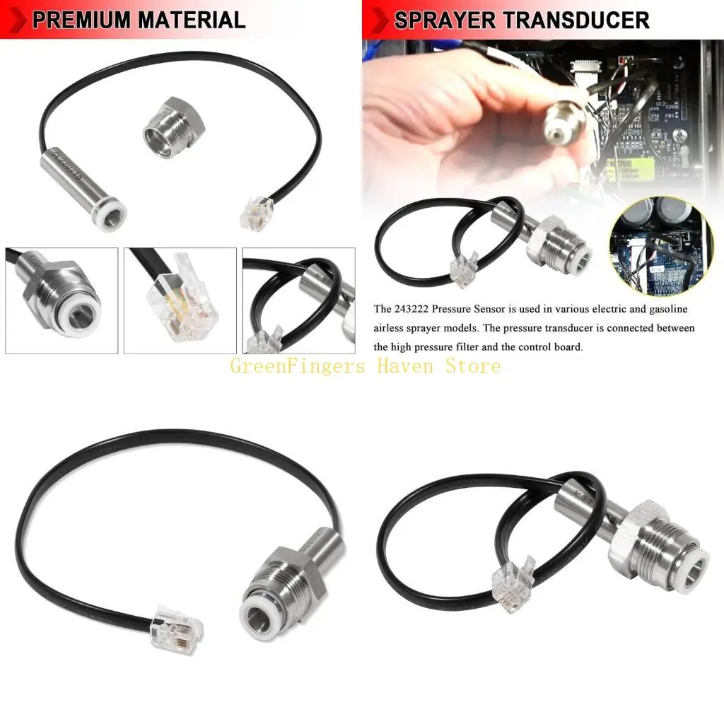 

F68D Accuracy Pressure Monitoring Sensors For Airless Paint Equipment Nonrust Steel Coppers Component Paint Sprayer Sensors