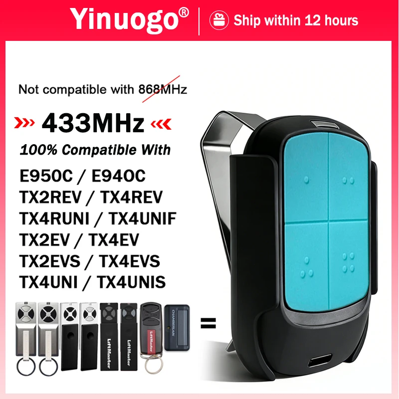 

Пульт дистанционного управления YNG803 для гаражных ворот/ворот E950C E940C TX4EV TX2EV TX4UNI TX4UNIF TX2REV TX4REV TX4RUNI с ч