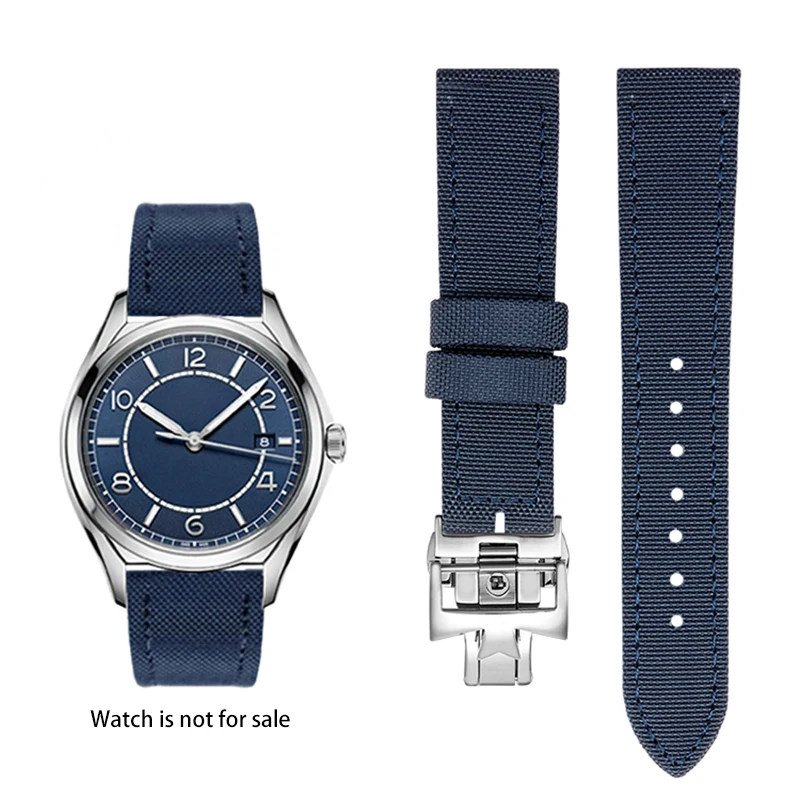 

Нейлоновый + натуральная кожаный ремешок для часов VC Vacheron Constantin FIFTYSIX, спортивный ремешок для часов, сменные браслеты, аксессуары