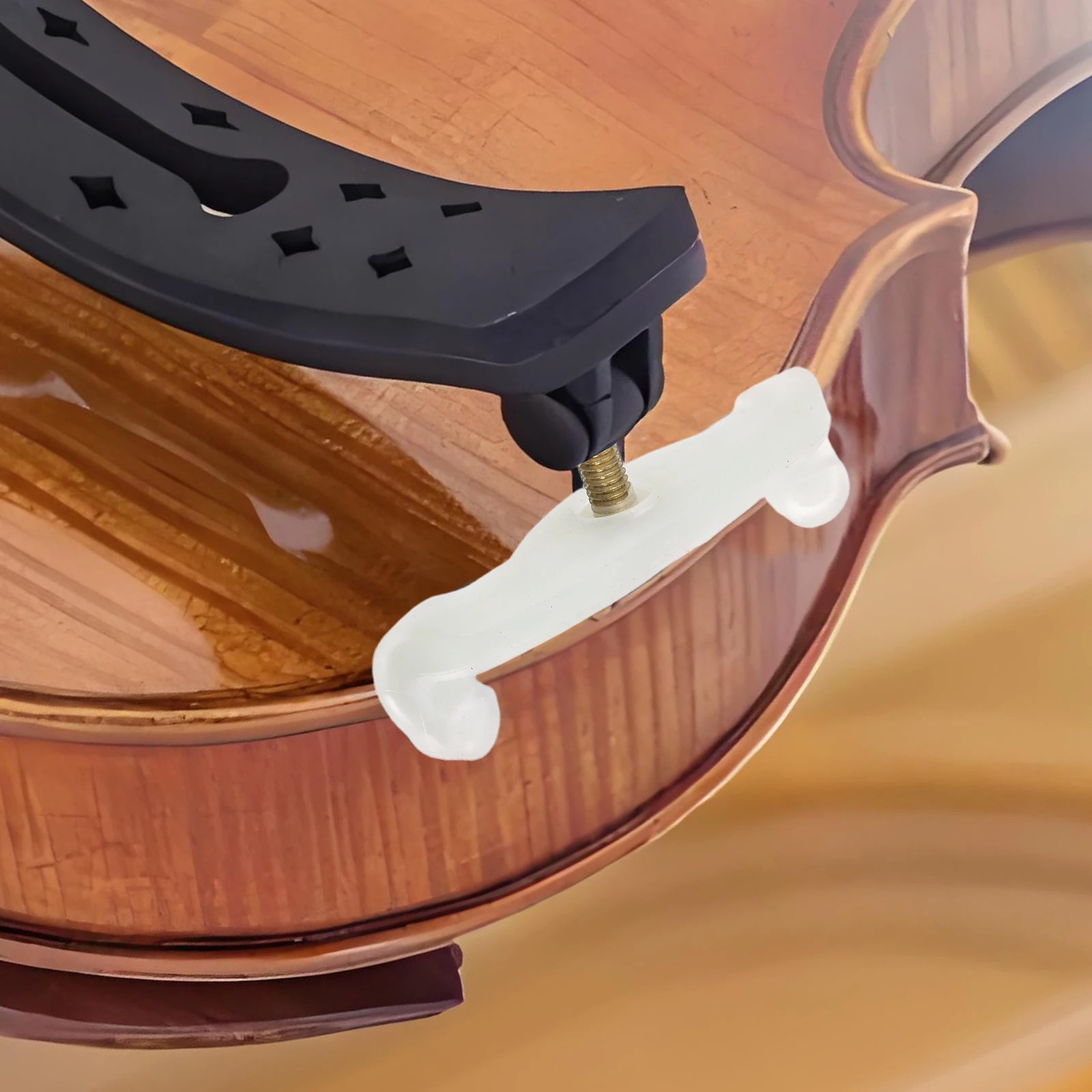 

2pcs Replacement Feet 1/2 Size Anti-Slip Comfortable Pad Long Playing Sessions Beginner Violin Support Part Detachable Shoulder