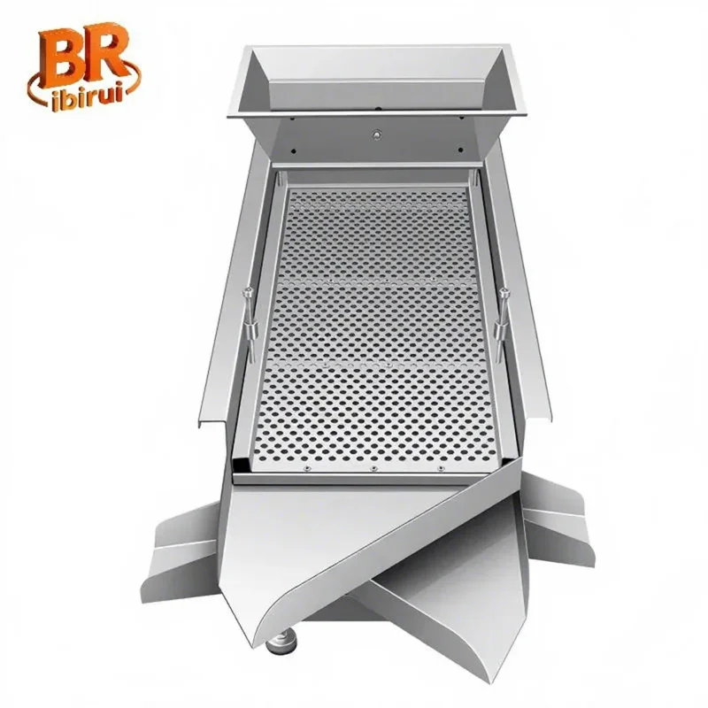 Sieving Stainless Steel Sorting Grading Vibro Mesh Sand Screening Equipment Tobacco Vibrator Impurity Vibrating Screen