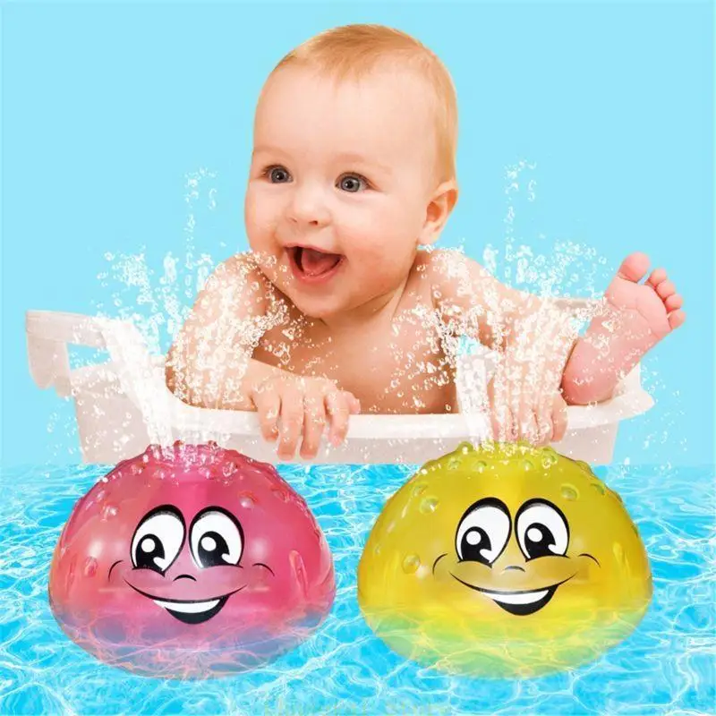 e7ce Kids Shower Dame Deartub تدور ألعاب الكرة رذاذ رذاذ الأطفال ألعاب الحوض الاستحمام للعب أداة ألعاب المياه للأطفال لوازم