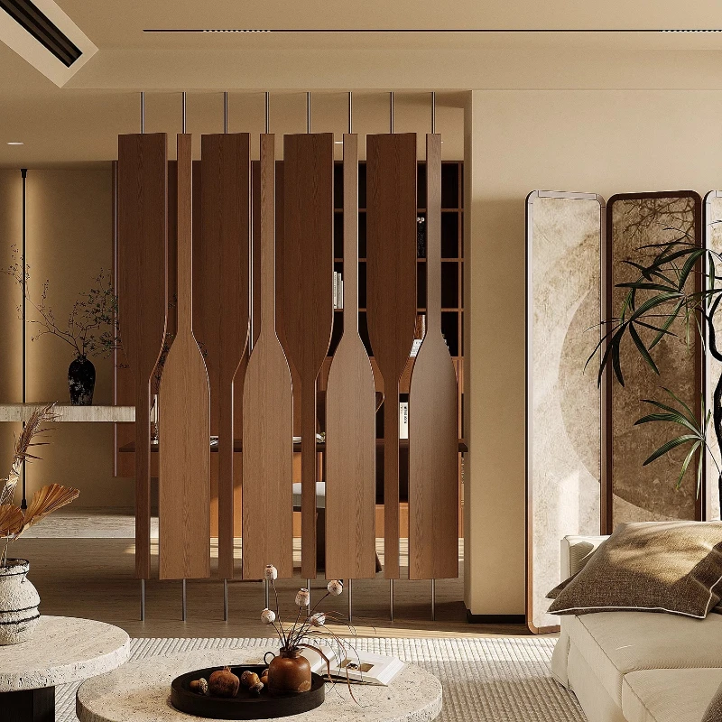 Solid wood rotating screens, partitions, living room entrances, hotel restaurants, tea rooms, entrances