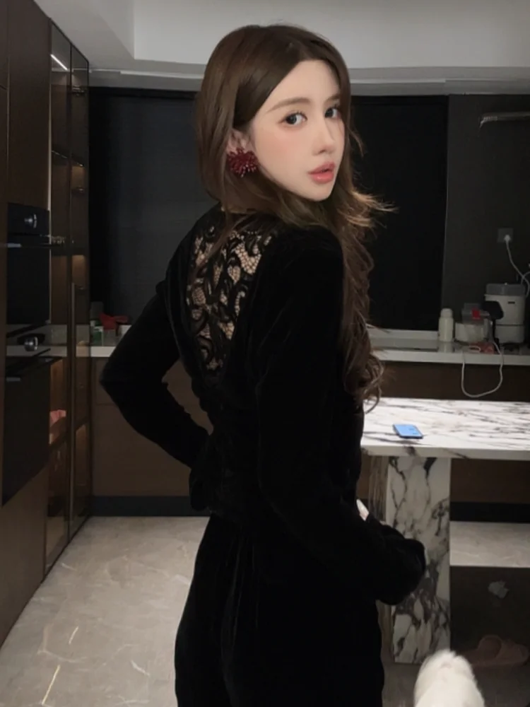 

Женский топ Gyantong для ранней осени, модный, с длинным рукавом, из нейлона, облегающий, комфортный, для молодых девушек