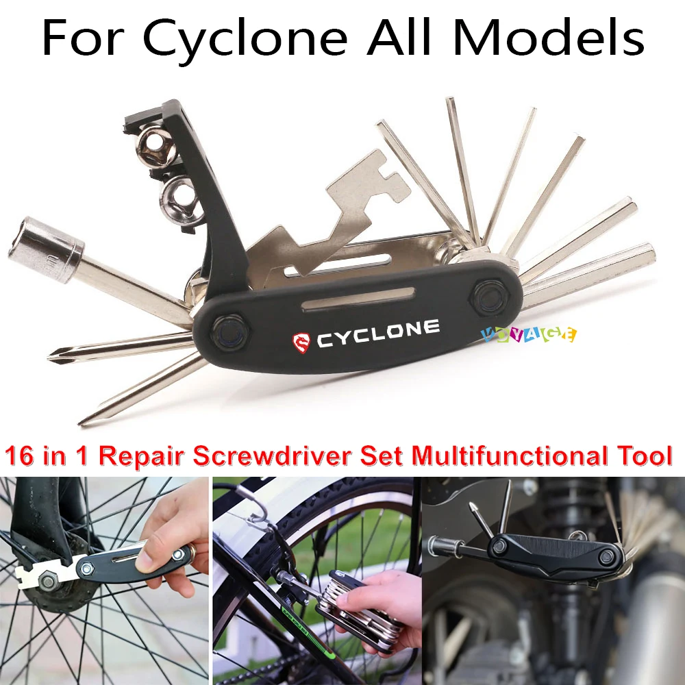 

Для Cyclone RT2 RT3 RA401 RA2 RX600 650 RC250 401 RA600 аксессуары для мотоциклов, комбинированный инструмент 16 в 1, многофункциональный инструмент