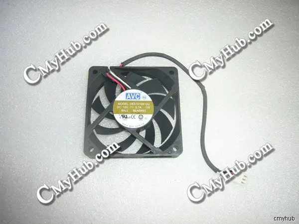 For AVC DE07015B12U 135 DC12V 0.7A 7015 7CM 70MM 70X70X15MM 3pin Cooling Fan DE07015B12U-135 DE07015B12U 135