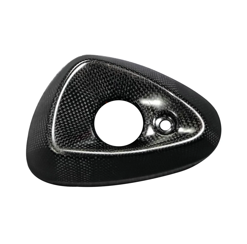 100% Carbon fiber For Italjet Dragster 200 Motorcycle Rear Heat Exhaust Pipe Port Trim Shell Cover Fairing Panel Guard Cowling