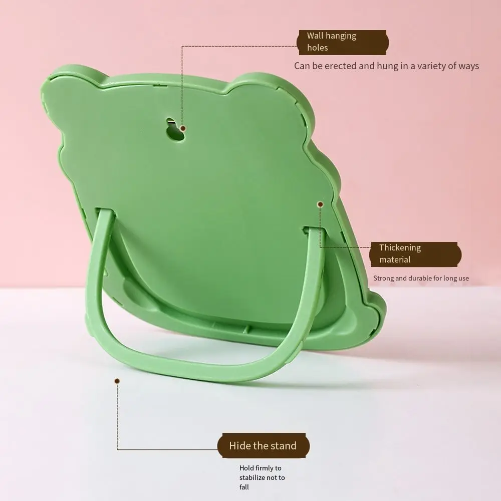 Cute Frog Makeup Mirror Creative Single-side Princess Mirror Portable Wall Hanging Table Countertop Mirror Student Dormitory