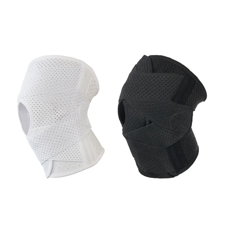 

1PC Breathable And Durable Knee Support For Cycling Running And Basketball With Four Spiral Springs And Semi-Moon Plate