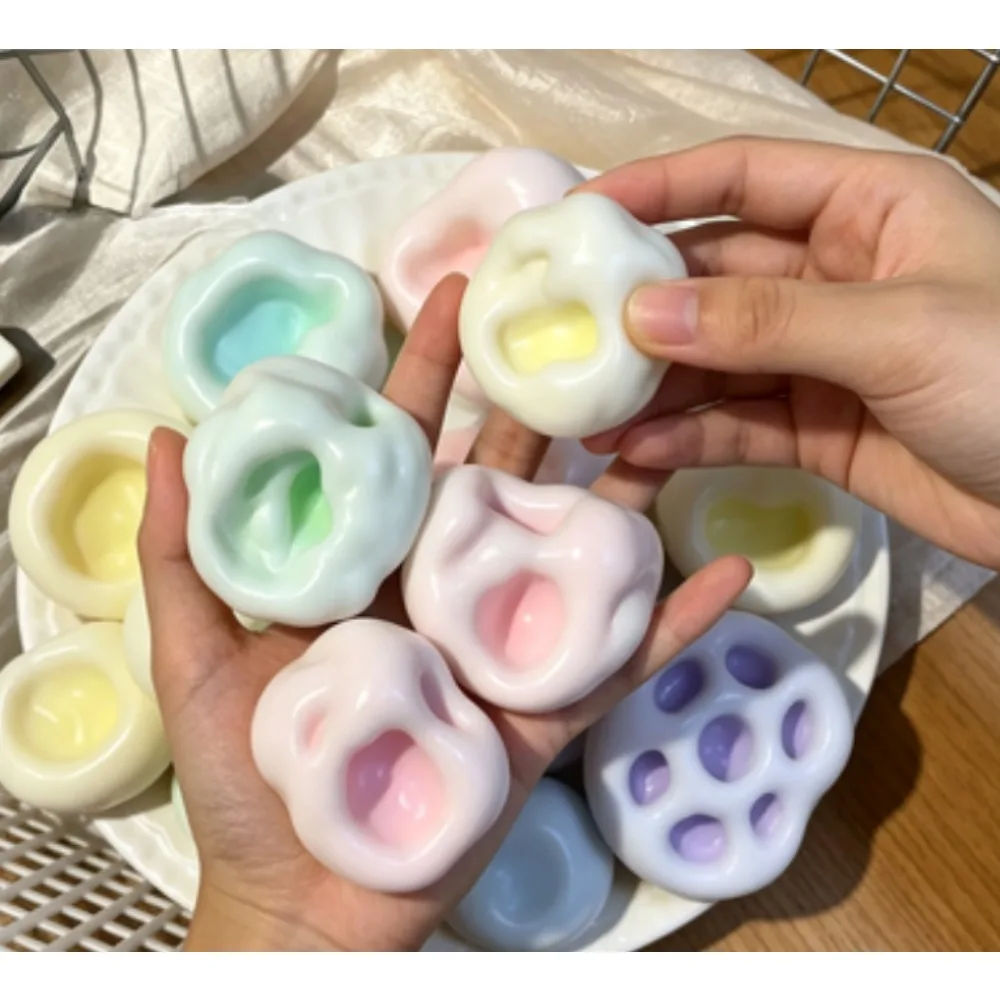 Brinquedo Anti-stress Maleável de Óleo de Coco, Ultrafino com Textura Gelada, em Formato de Caixa Surpresa, para Alívio de Estresse e Expressão de Emoções, Presente para Adultos