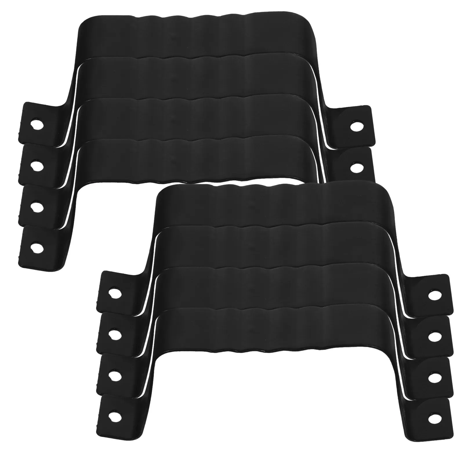 8pcs Aluminum Gutter Adapter Straps for Downspout Pipes – Strong, Stable & Easy Outdoor Rain Gutter Fasteners
