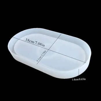 Silikonová forma na úložný box ze sádry, DIY cementová aromaterapie, sádrový tác, silikonová forma na úložný box 10 nejlepší prodej silikonové formy na sádru - №9