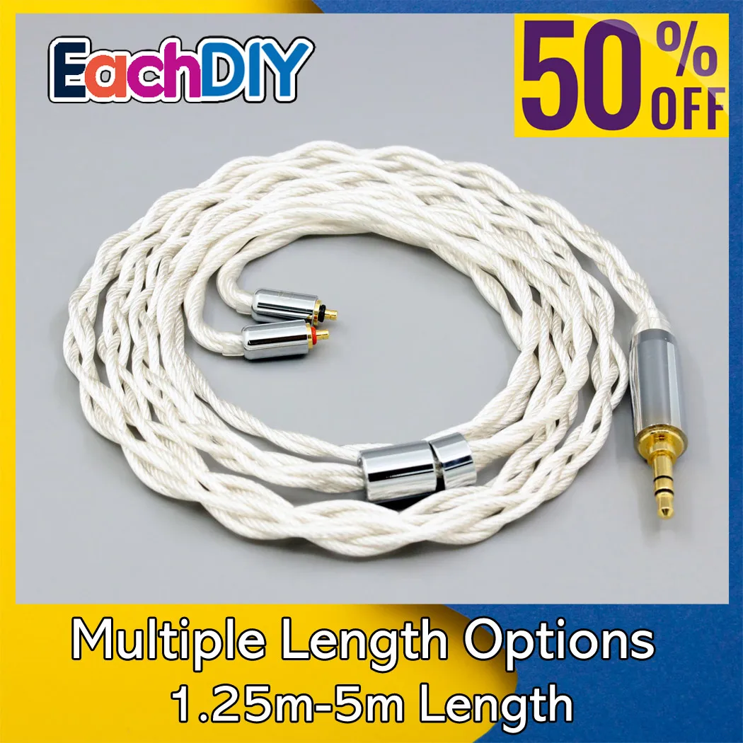 

Посеребренный кабель для наушников Graphene 7N OCC Type2 для UE Live UE6 Pro Lighting SUPERBAX IPX 4 core LN008128