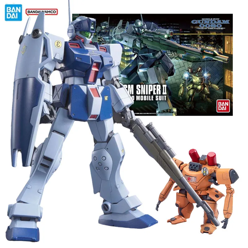 

Оригинальная фигурка Bandai Gundam Model Kit HGUC 1/144 RGM-79SP Gm Sniper II, коллекция экшн-фигурок, модель для мальчиков, игрушки, подарки