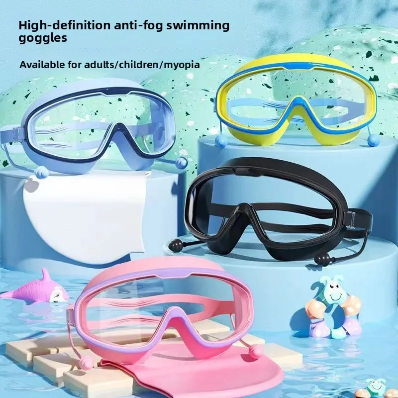 Oculos-de-natacao-antiembacante-bajiao-para-adultos-e-criancas-visao-clara-protecao-ocular-a-prova-d'Agua-conjunto-com-cli
