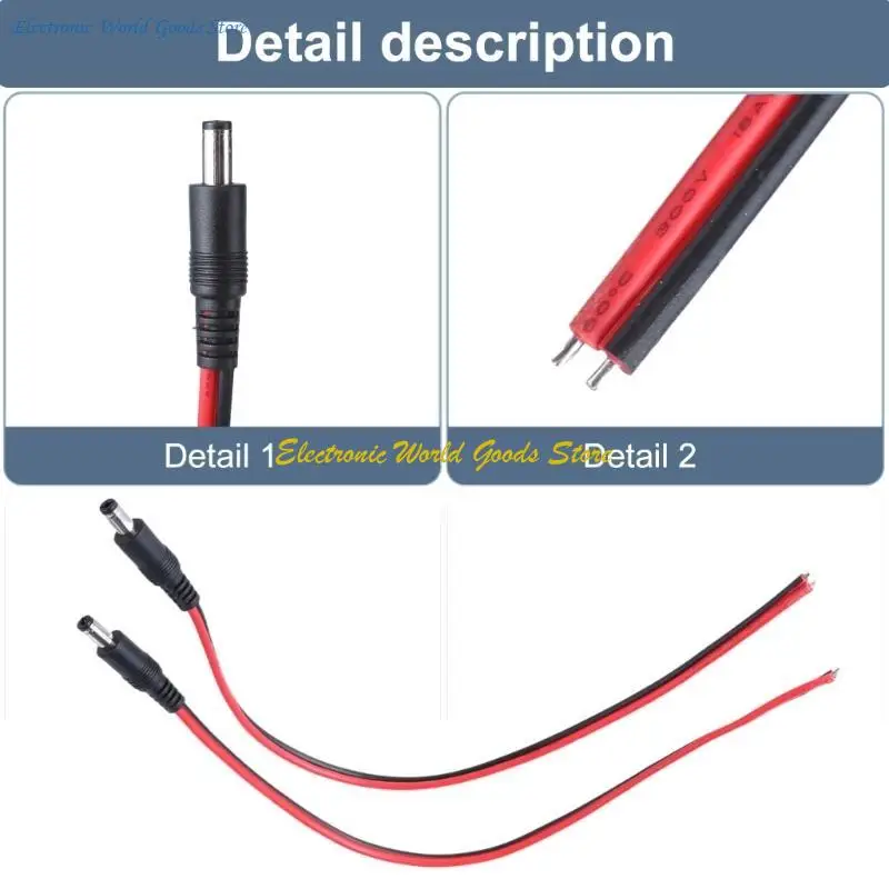 A3PD Doppelparallel DC5.5X2,1 mm 18AWG -Steckerkabel für LED -Lichtrouter